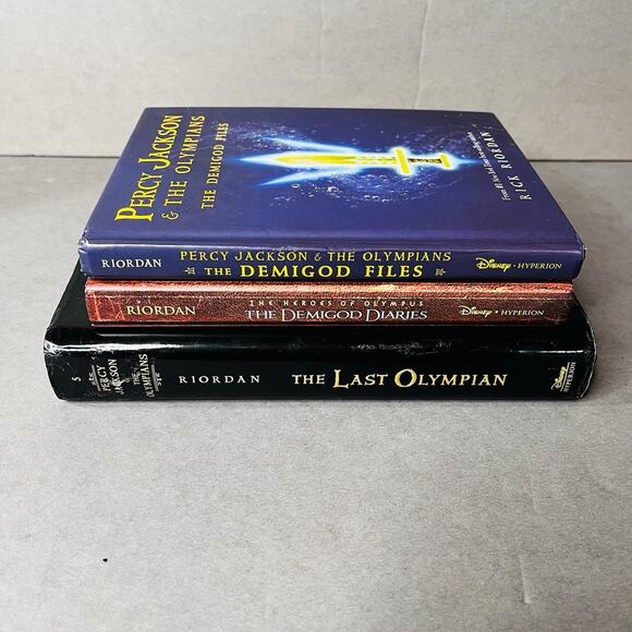 RICK RIORDAN Lot The Last Olympian Demigod Diaries & Demigod Files HC YA Fantasy - Picture 3 of 16